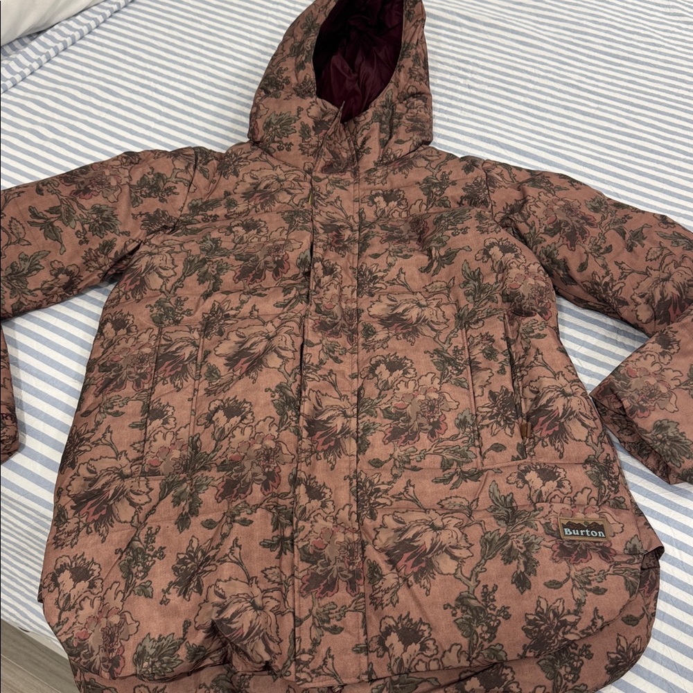 Burton Floral Women's Jacket - Pink and Black - Picture 5 of 7